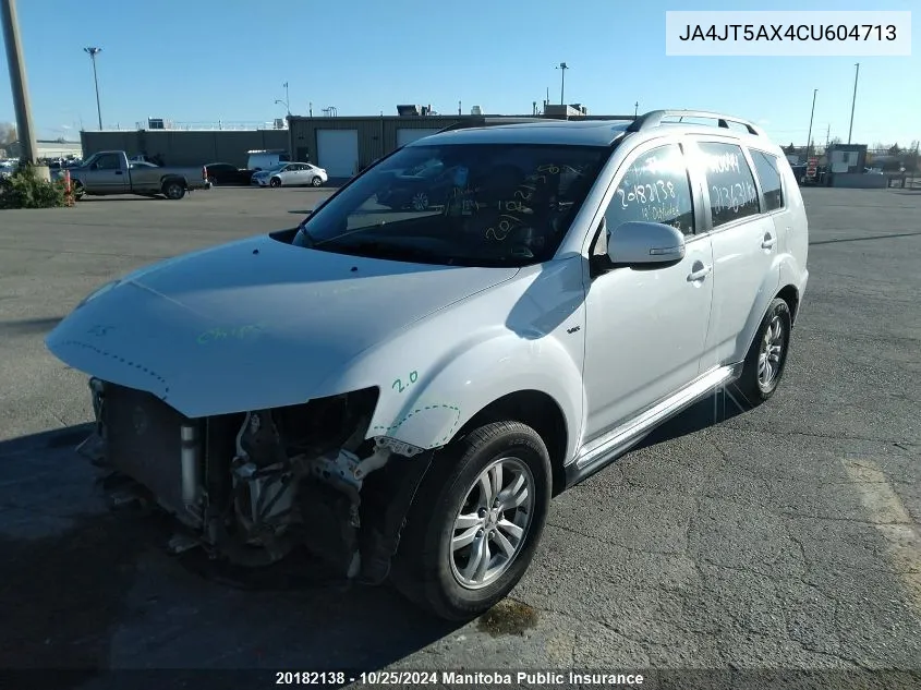 2012 Mitsubishi Outlander Gt VIN: JA4JT5AX4CU604713 Lot: 20182138