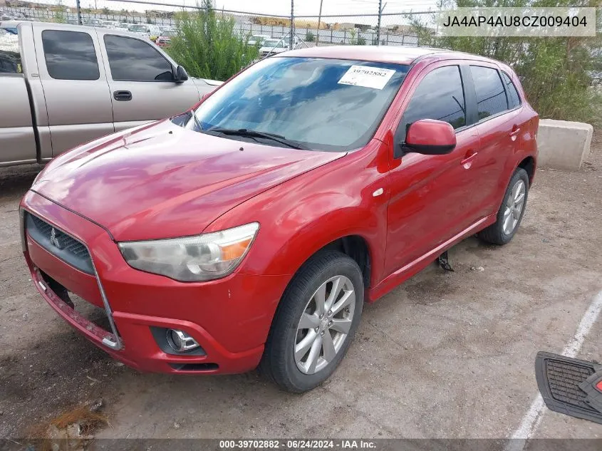 2012 Mitsubishi Outlander Sport Se VIN: JA4AP4AU8CZ009404 Lot: 39702882