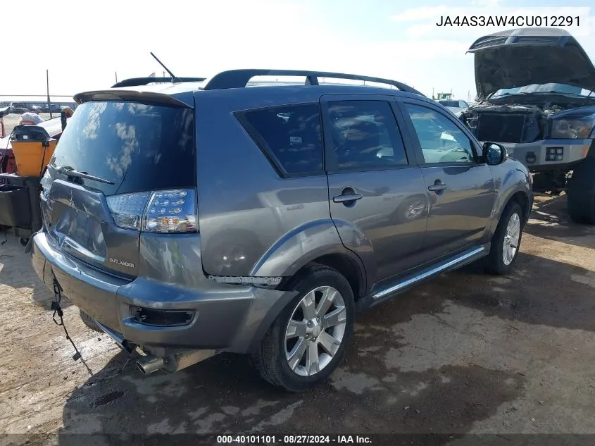 2012 Mitsubishi Outlander Se VIN: JA4AS3AW4CU012291 Lot: 40101101