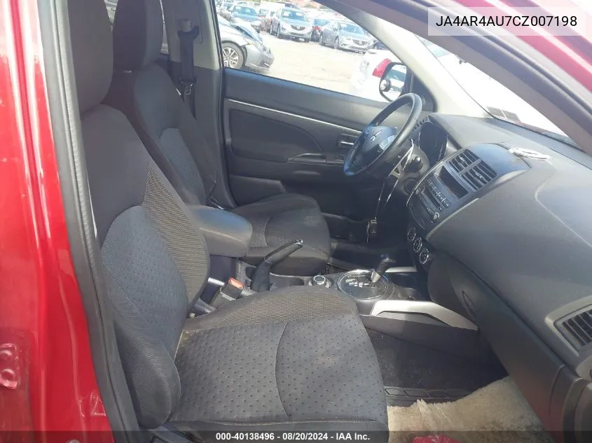 JA4AR4AU7CZ007198 2012 Mitsubishi Outlander Sport Se