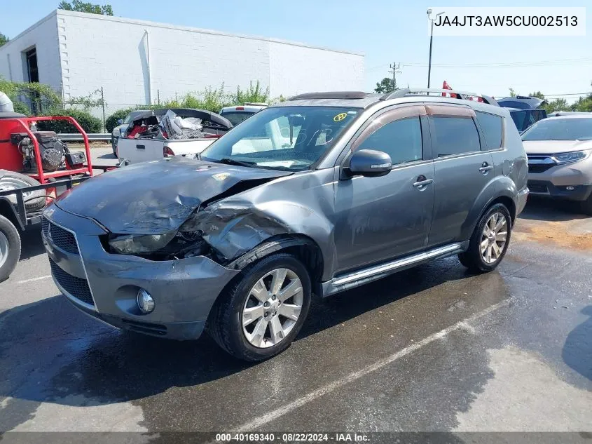 2012 Mitsubishi Outlander Se VIN: JA4JT3AW5CU002513 Lot: 40169340