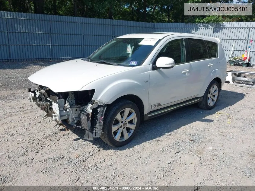 2012 Mitsubishi Outlander Gt VIN: JA4JT5AX3CU005401 Lot: 40254271