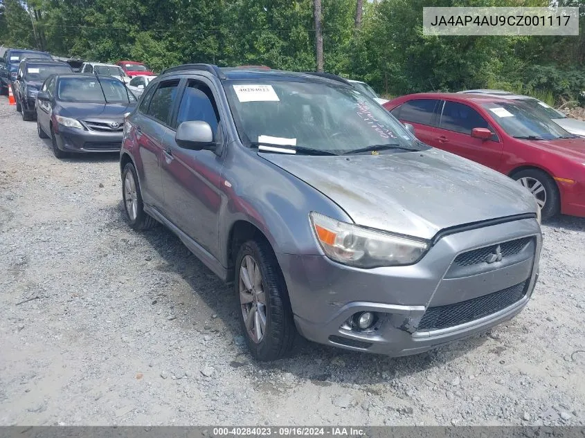 2012 Mitsubishi Outlander Sport Se VIN: JA4AP4AU9CZ001117 Lot: 40284023