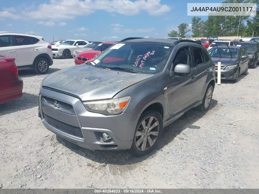 JA4AP4AU9CZ001117 2012 Mitsubishi Outlander Sport Se