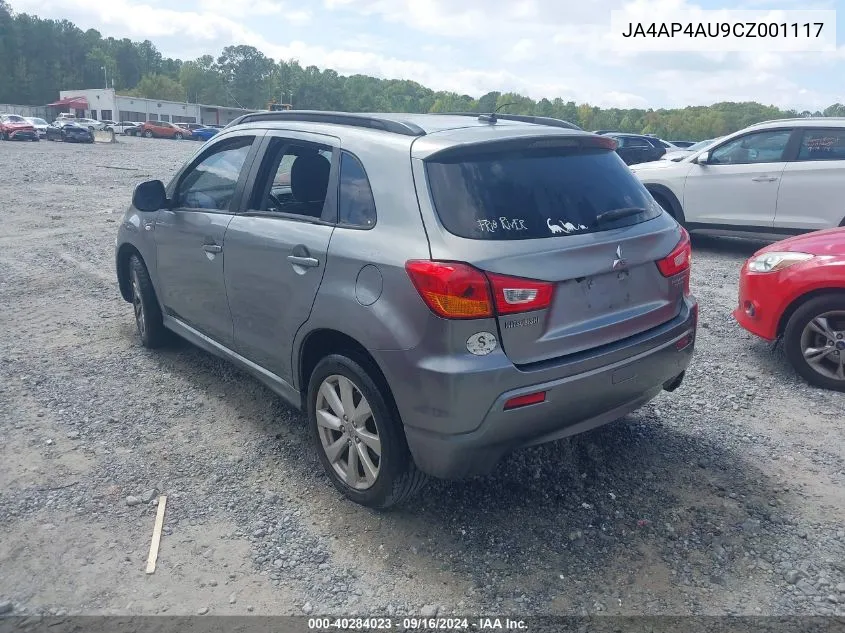 JA4AP4AU9CZ001117 2012 Mitsubishi Outlander Sport Se