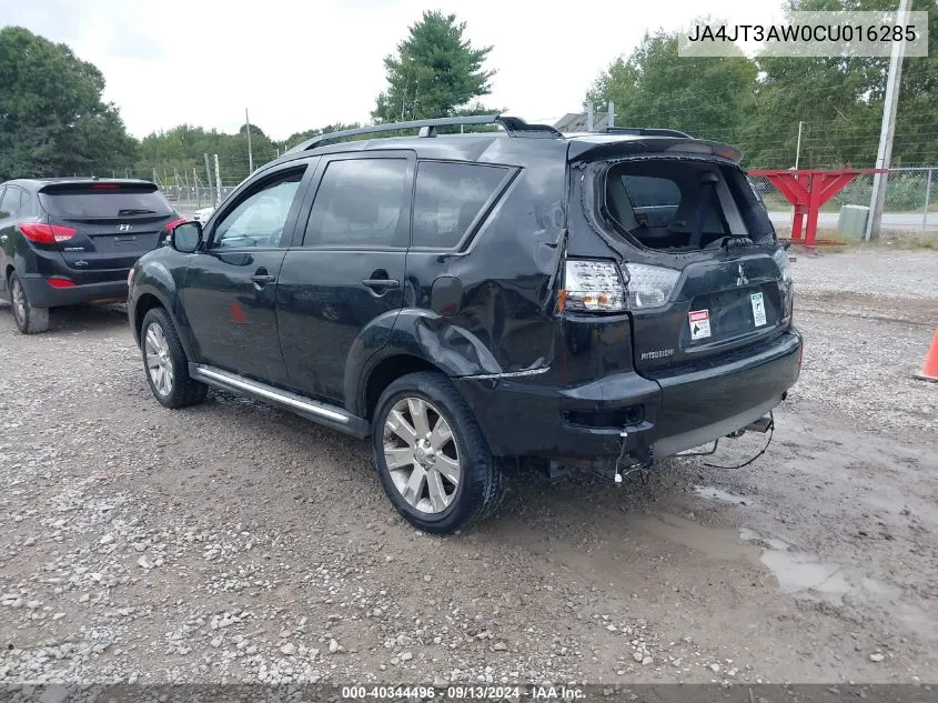 2012 Mitsubishi Outlander Se VIN: JA4JT3AW0CU016285 Lot: 40344496