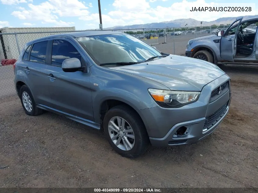 2012 Mitsubishi Outlander Sport Es VIN: JA4AP3AU3CZ002628 Lot: 40349099