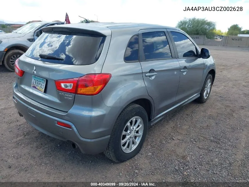 2012 Mitsubishi Outlander Sport Es VIN: JA4AP3AU3CZ002628 Lot: 40349099