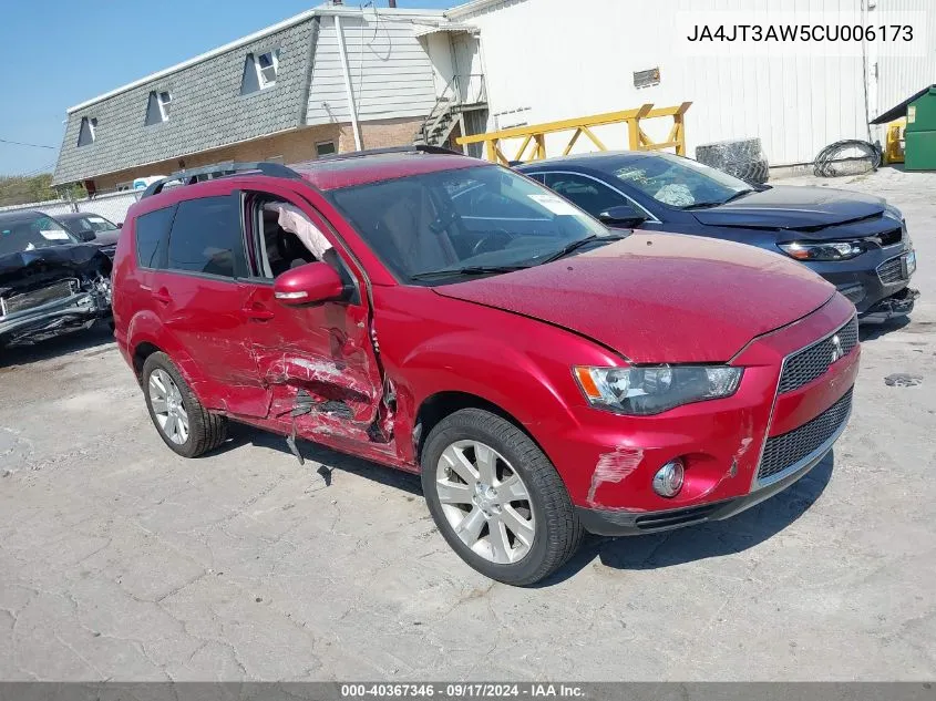 2012 Mitsubishi Outlander Se VIN: JA4JT3AW5CU006173 Lot: 40367346