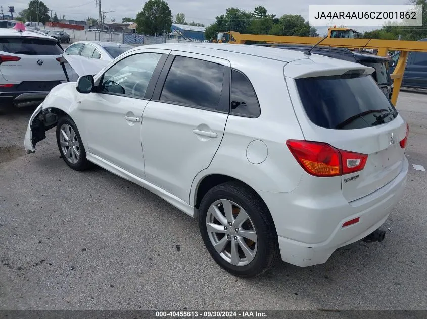 JA4AR4AU6CZ001862 2012 Mitsubishi Outlander Sport Se