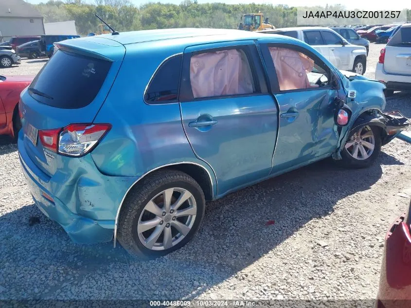 JA4AP4AU3CZ001257 2012 Mitsubishi Outlander Sport Se