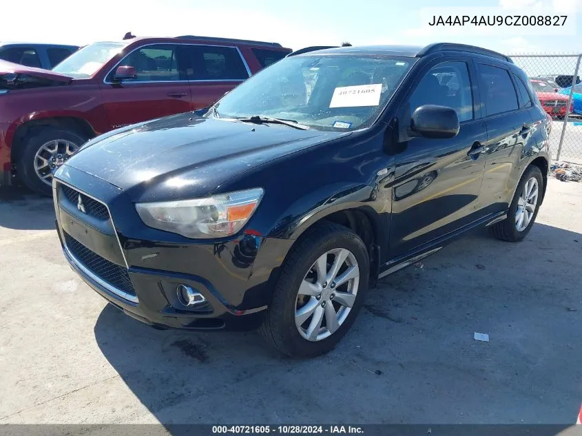 2012 Mitsubishi Outlander Sport Se VIN: JA4AP4AU9CZ008827 Lot: 40721605