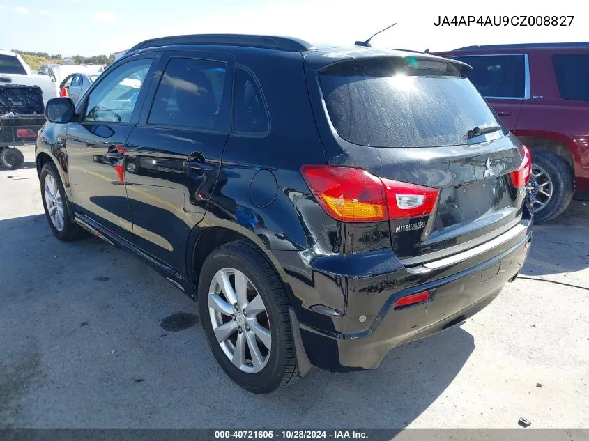 2012 Mitsubishi Outlander Sport Se VIN: JA4AP4AU9CZ008827 Lot: 40721605