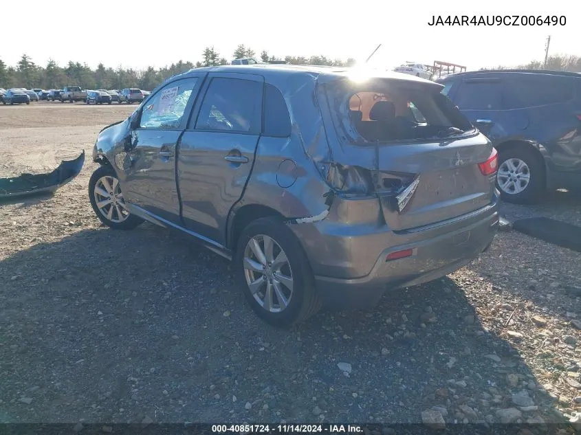 JA4AR4AU9CZ006490 2012 Mitsubishi Outlander Sport Se