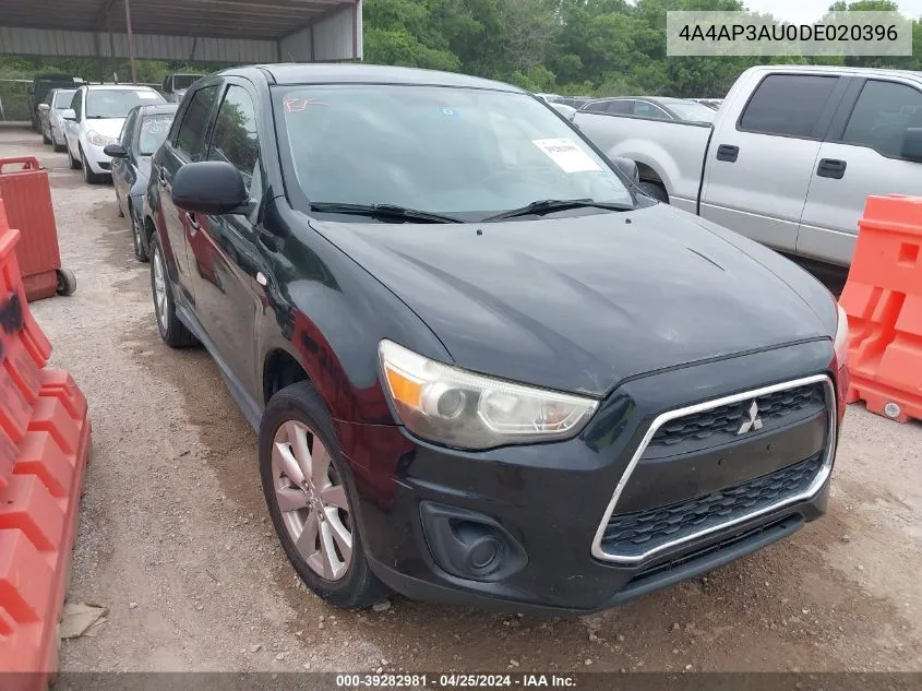 2013 Mitsubishi Outlander Sport Es VIN: 4A4AP3AU0DE020396 Lot: 39282981