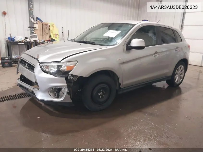 2013 Mitsubishi Outlander Sport Es VIN: 4A4AR3AU3DE020323 Lot: 39484214