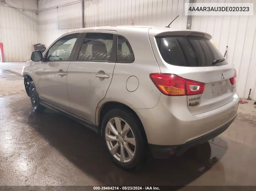 2013 Mitsubishi Outlander Sport Es VIN: 4A4AR3AU3DE020323 Lot: 39484214