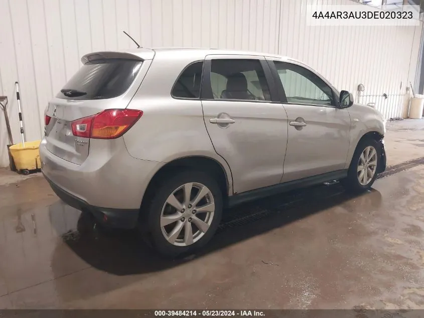 4A4AR3AU3DE020323 2013 Mitsubishi Outlander Sport Es