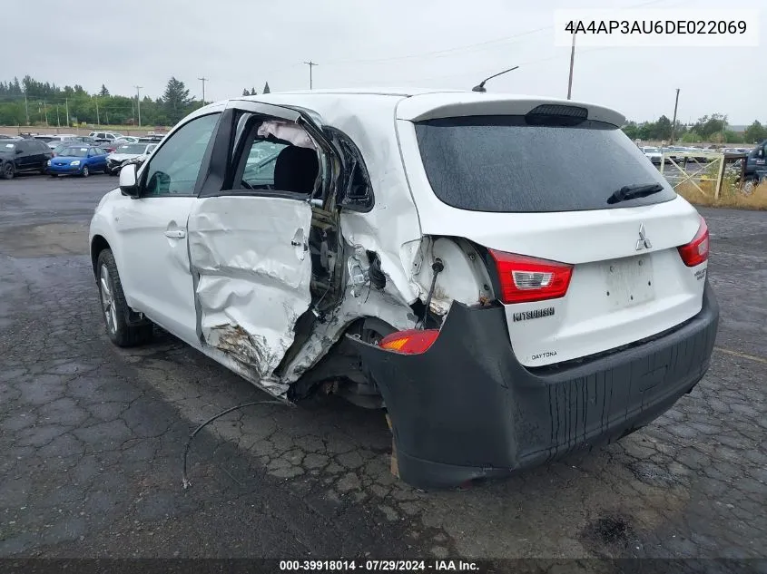 4A4AP3AU6DE022069 2013 Mitsubishi Outlander Sport Es