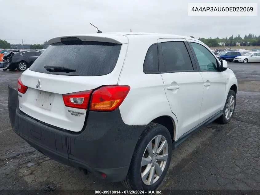 4A4AP3AU6DE022069 2013 Mitsubishi Outlander Sport Es