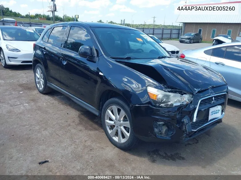 2013 Mitsubishi Outlander Sport Es VIN: 4A4AP3AUXDE005260 Lot: 40069421