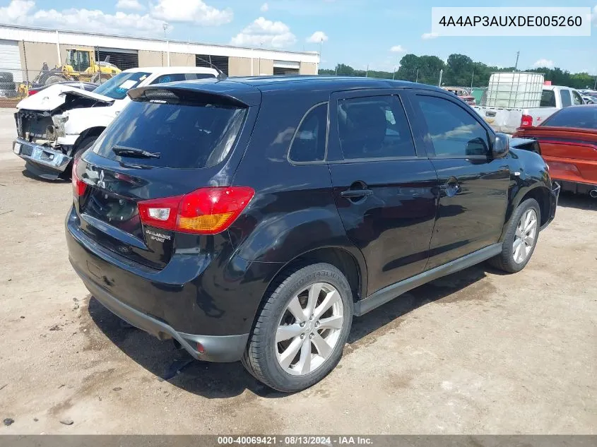 2013 Mitsubishi Outlander Sport Es VIN: 4A4AP3AUXDE005260 Lot: 40069421