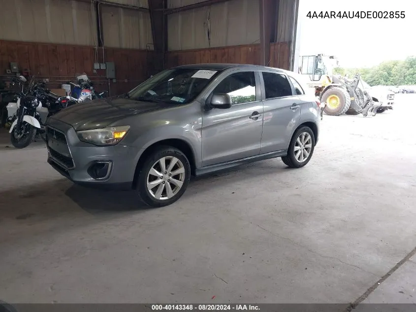 4A4AR4AU4DE002855 2013 Mitsubishi Outlander Sport Se