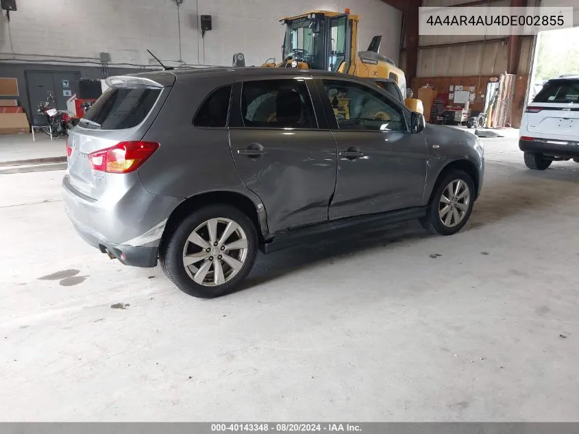 4A4AR4AU4DE002855 2013 Mitsubishi Outlander Sport Se