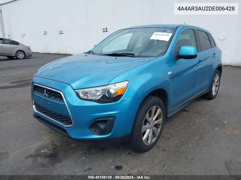 4A4AR3AU2DE006428 2013 Mitsubishi Outlander Sport Es