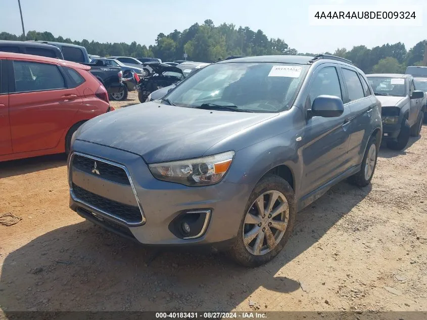 2013 Mitsubishi Outlander Sport Se VIN: 4A4AR4AU8DE009324 Lot: 40183431