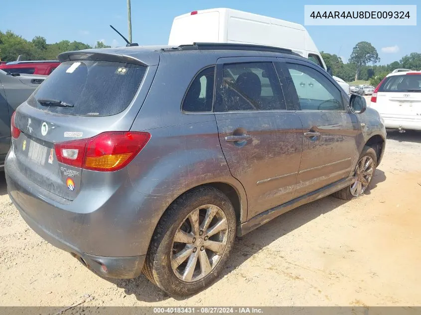 4A4AR4AU8DE009324 2013 Mitsubishi Outlander Sport Se