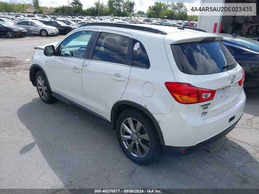 2013 Mitsubishi Outlander Sport Le VIN: 4A4AR5AU2DE023435 Lot: 40276577