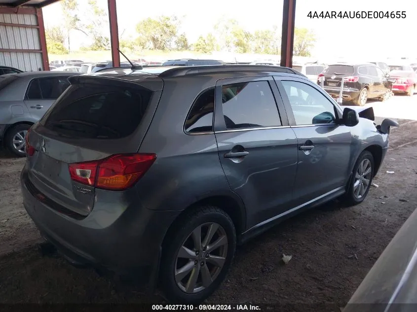 2013 Mitsubishi Outlander Sport Se VIN: 4A4AR4AU6DE004655 Lot: 40277310