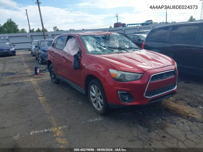 2013 Mitsubishi Outlander Sport Es VIN: 4A4AP3AU8DE024373 Lot: 40279596