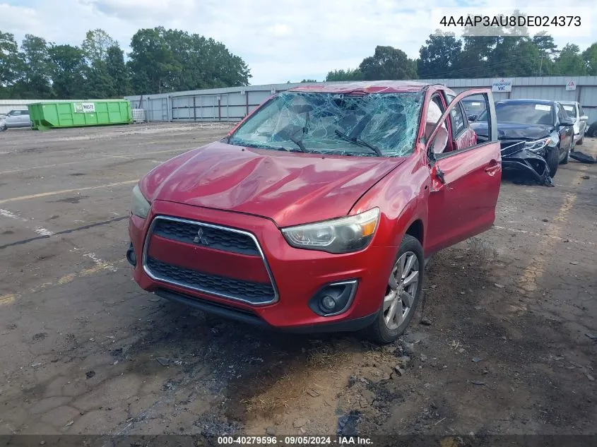 2013 Mitsubishi Outlander Sport Es VIN: 4A4AP3AU8DE024373 Lot: 40279596