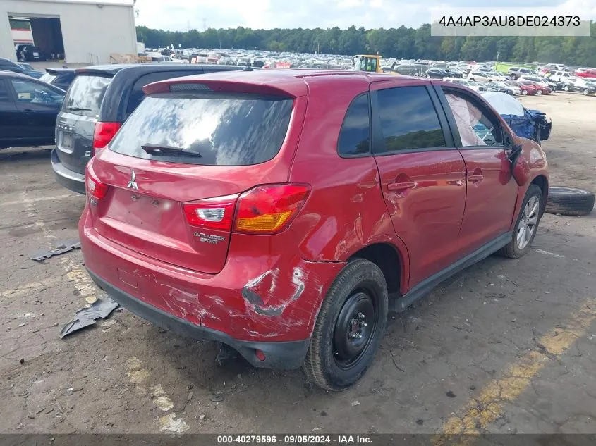 2013 Mitsubishi Outlander Sport Es VIN: 4A4AP3AU8DE024373 Lot: 40279596