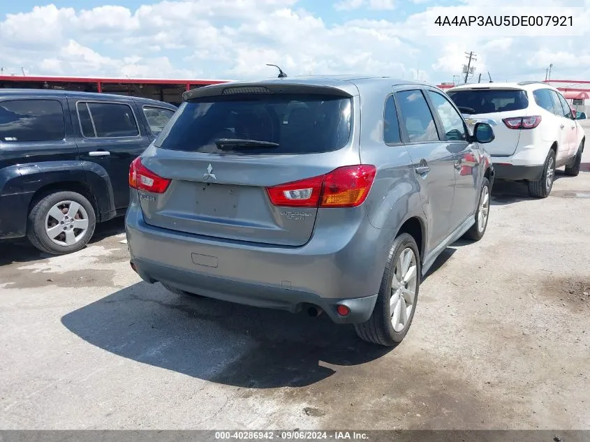 2013 Mitsubishi Outlander Sport Es VIN: 4A4AP3AU5DE007921 Lot: 40286942