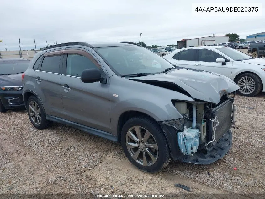 2013 Mitsubishi Outlander Sport Le VIN: 4A4AP5AU9DE020375 Lot: 40290844