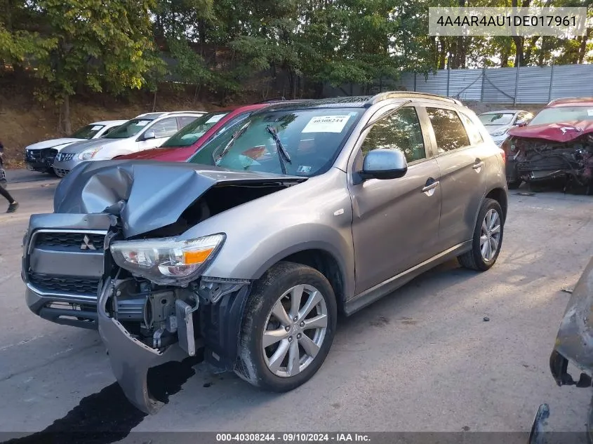 2013 Mitsubishi Outlander Sport Se VIN: 4A4AR4AU1DE017961 Lot: 40308244