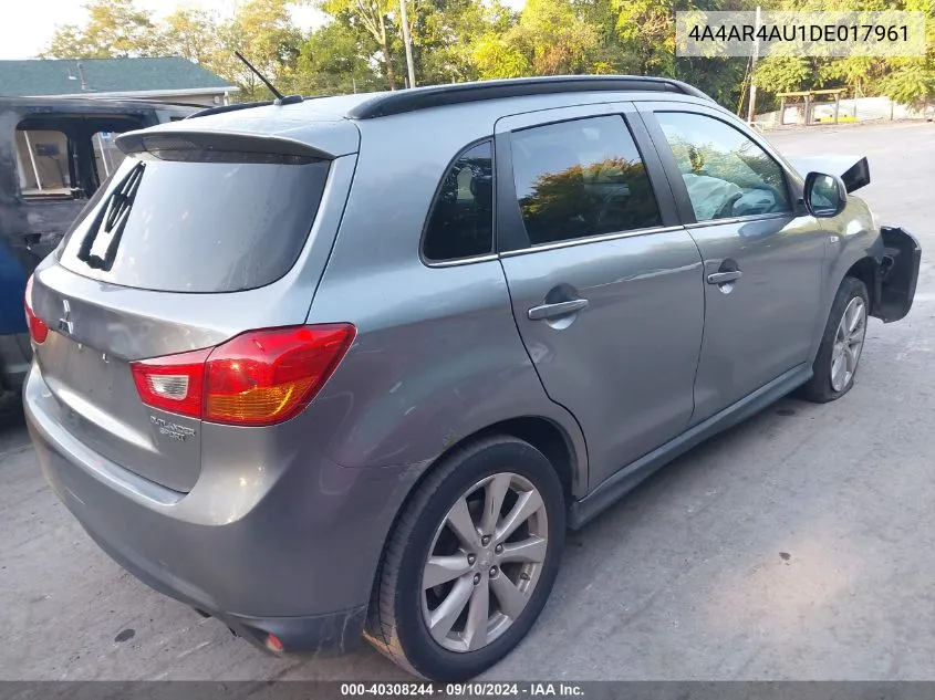 2013 Mitsubishi Outlander Sport Se VIN: 4A4AR4AU1DE017961 Lot: 40308244