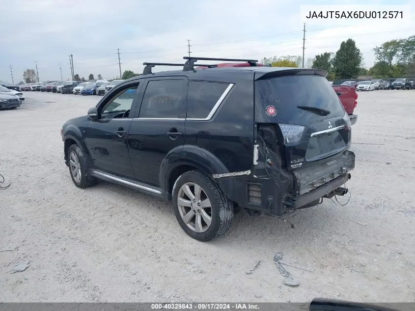 2013 Mitsubishi Outlander Gt VIN: JA4JT5AX6DU012571 Lot: 40329843