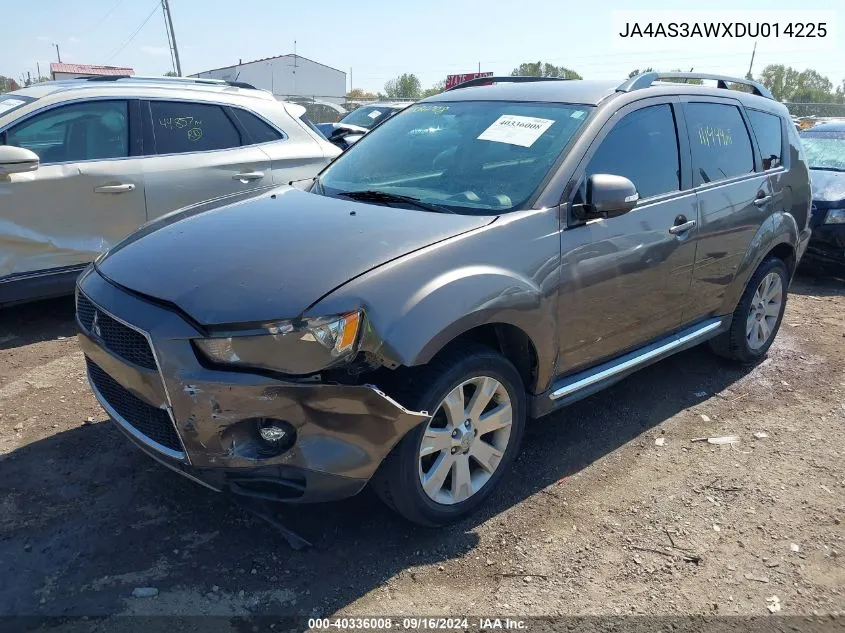 2013 Mitsubishi Outlander Se VIN: JA4AS3AWXDU014225 Lot: 40336008