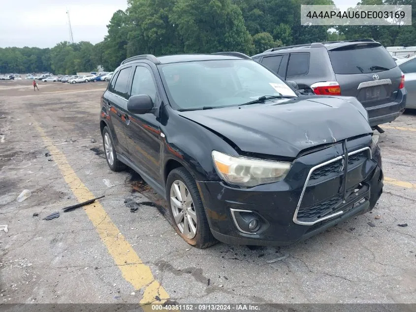 2013 Mitsubishi Outlander Sport Se VIN: 4A4AP4AU6DE003169 Lot: 40351152