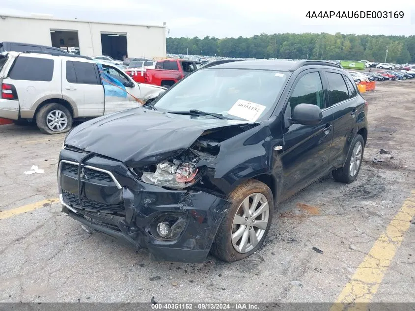 4A4AP4AU6DE003169 2013 Mitsubishi Outlander Sport Se