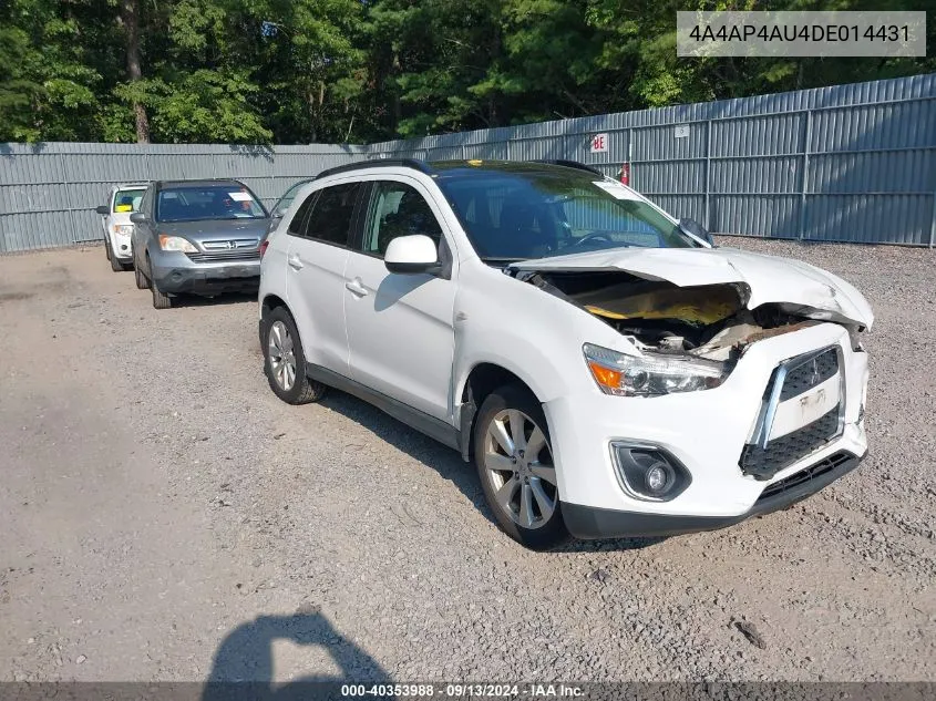 4A4AP4AU4DE014431 2013 Mitsubishi Outlander Sport Se