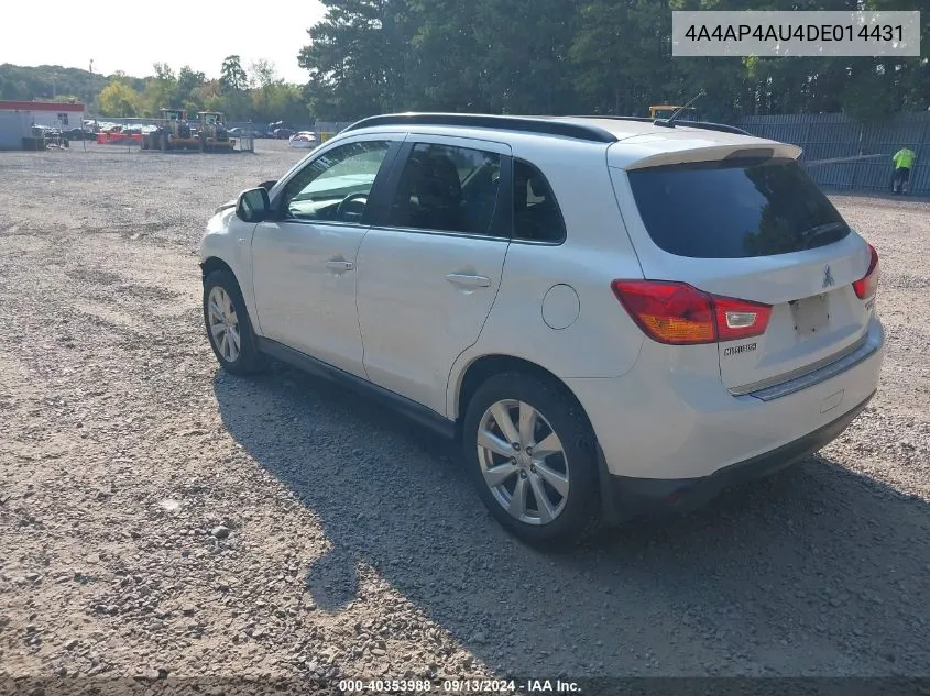 4A4AP4AU4DE014431 2013 Mitsubishi Outlander Sport Se