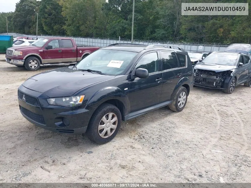 2013 Mitsubishi Outlander Es VIN: JA4AS2AW1DU010459 Lot: 40365071