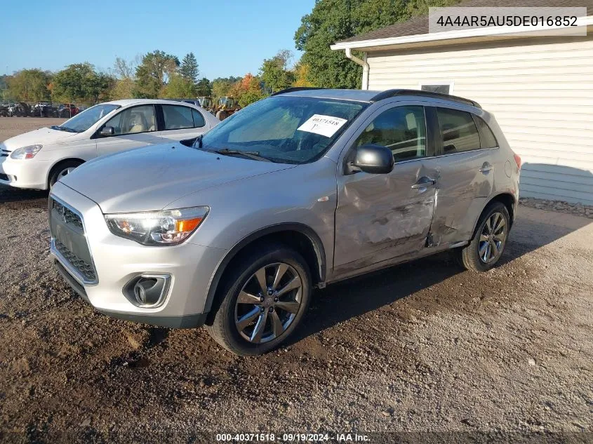 2013 Mitsubishi Outlander Sport Le VIN: 4A4AR5AU5DE016852 Lot: 40371518