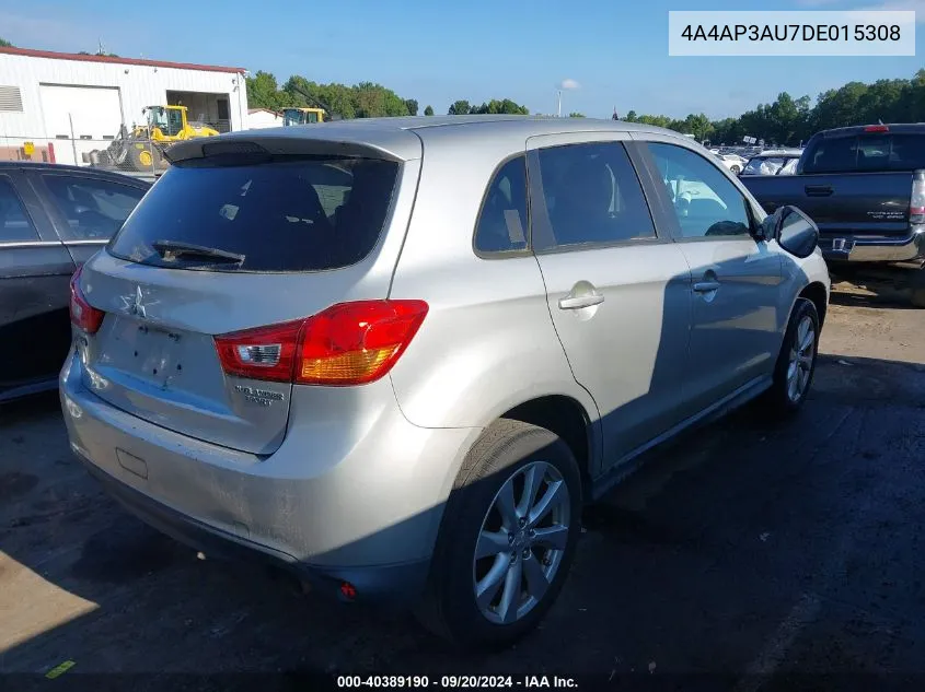 2013 Mitsubishi Outlander Sport Es VIN: 4A4AP3AU7DE015308 Lot: 40389190