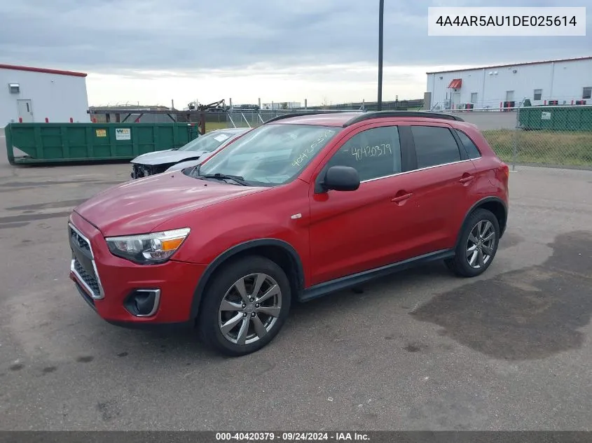 4A4AR5AU1DE025614 2013 Mitsubishi Outlander Sport Le